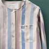 hand-painted vintage silk shirt | stripe 2 - Improv Goods