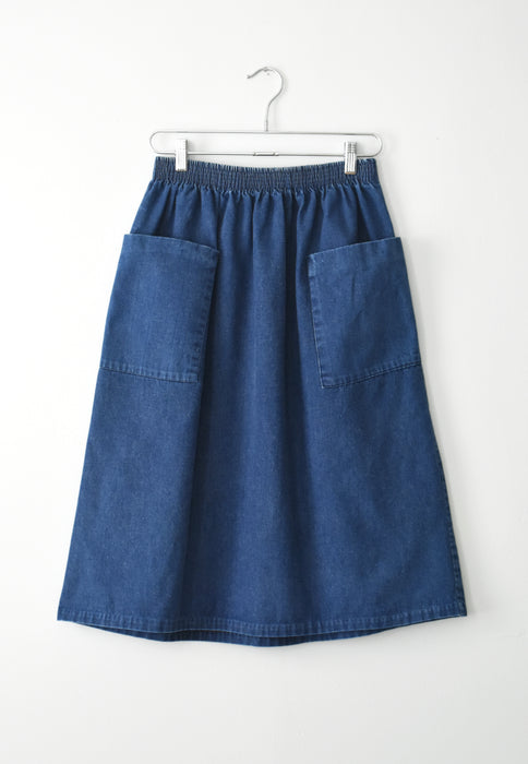 Denim Midi Skirt (m/l)