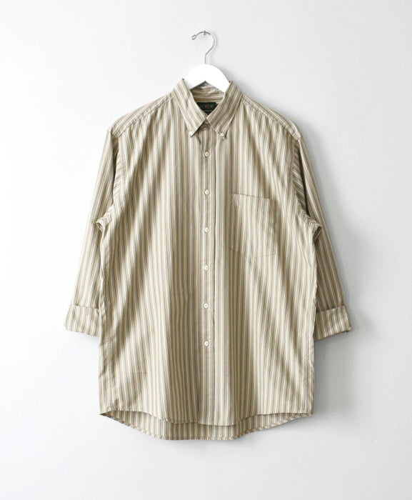 vintage striped oxford shirt (l)