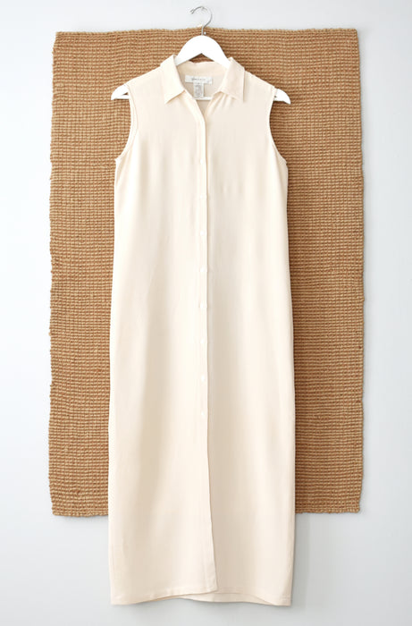 Cream Silk Dress (s/m)