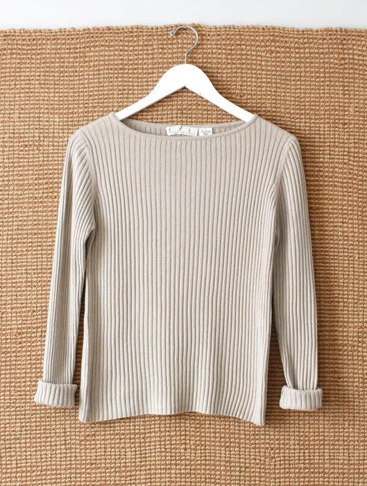 vintage cashmere silk knit top (s)