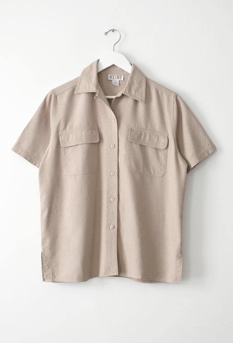 Raw Silk Button Up (s/m)