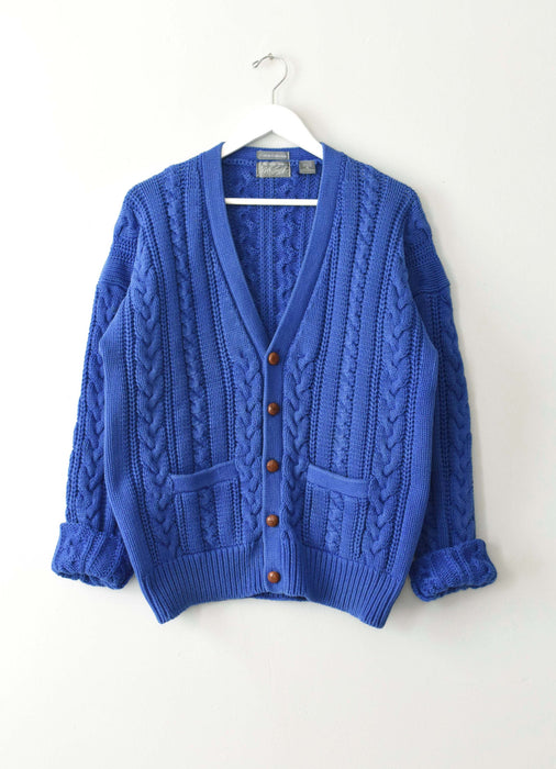 Vintage Cobalt Cardigan (m/l)