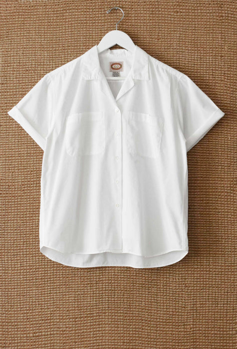 White Cotton Button Up (l)