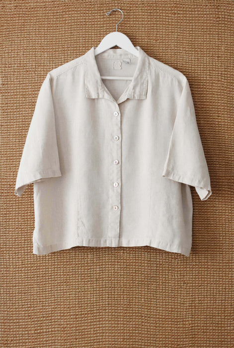 Ecru Linen Button Up (xl)