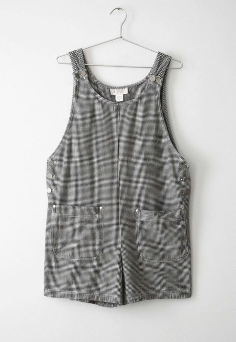 Gingham Overall Shorts (m)