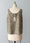 hand-painted vintage silk shirt | artifacts - Improv Goods