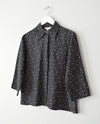 vintage silk dot print shirt (s) - Improv Goods