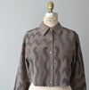 hand-painted vintage silk shirt 01 - Improv Goods
