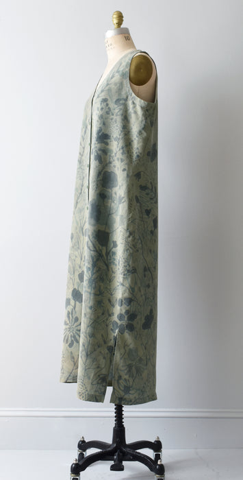 hand-painted vintage silk dress | botanica - Improv Goods