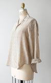 vintage zig-zag silk shirt (m) - Improv Goods