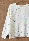 hand-painted vintage silk shirt #1 - Improv Goods