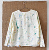 hand-painted vintage silk shirt #1 - Improv Goods