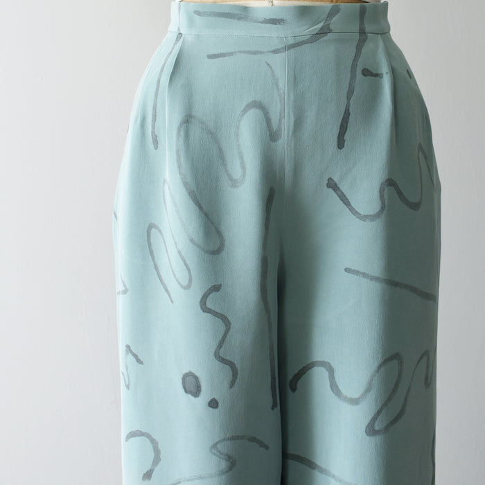 hand-painted vintage silk pants | fortuna - Improv Goods