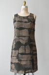 hand-painted vintage silk dress 01 - Improv Goods