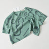 hand-painted vintage silk shirt | ocean - Improv Goods