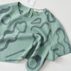 hand-painted vintage silk shirt | ocean - Improv Goods