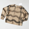 hand-painted vintage silk shirt | wavy brushstrokes - Improv Goods