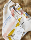 hand-painted vintage silk shirt | stripes - Improv Goods