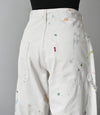 hand-painted vintage Levis utility pants - Improv Goods